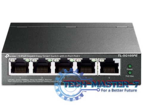 Przełącznik SG105PE Switch Smart 5xGb (4xPoE+)