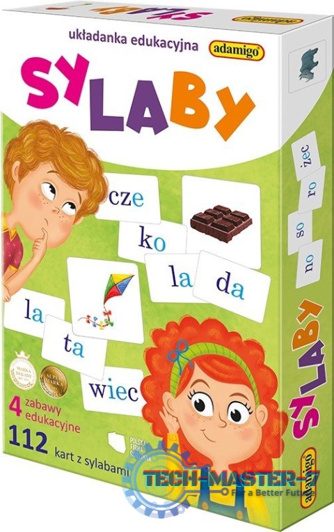 Sylaby układanka edukacyjna