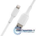 Kabel PVC USB-A to Lightning 15cm White