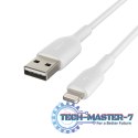 Kabel PVC USB-A to Lightning 15cm White