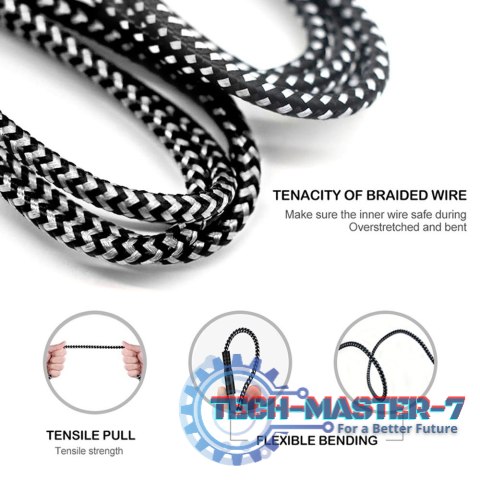 Kabel USB C Fast Charge 2.4A MCE471 Czarny Kabel USB C Fast Charge 2.4A MCE471 Czarny
