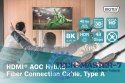 Kabel połączeniowy hybrydowy AOC HDMI 2.1 Ultra High Speed 8K/60Hz UHD HDMI A/HDMI A M/M czarny 10m
