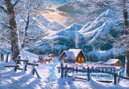Puzzle 1500 elementów Śnieżny poranek