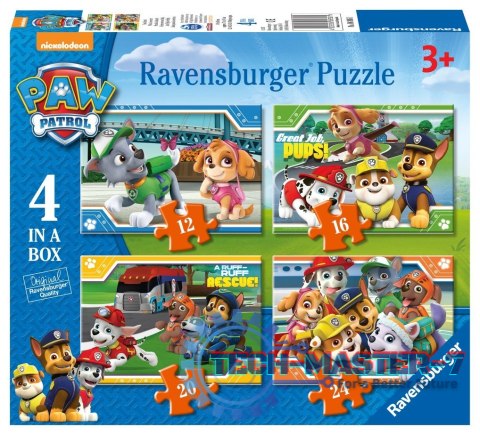 Puzzle 4w1 Drużyna Psi Patrol