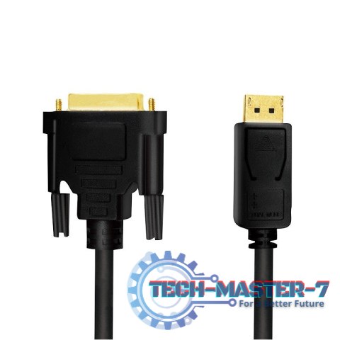 Kabel DisplayPort 1.2 do DVI 5m Czarny Kabel DisplayPort 1.2 do DVI 5m Czarny