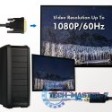Kabel DisplayPort 1.2 do DVI 5m Czarny