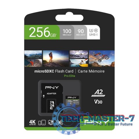 Karta pamięci MicroSDXC 256GB P-SDU256V32100PRO-GE Karta pamięci MicroSDXC 256GB P-SDU256V32100PRO-GE