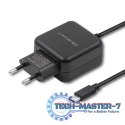 Ładowarka sieciowa 5V | 2.4A | 12W | USB typ C | Czarna