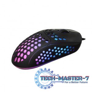 Mysz optyczna dla graczy 6400DPI USB RGB AM-99 Utralekka Mysz optyczna dla graczy 6400DPI USB RGB AM-99 Utralekka