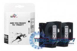 Taśma TBTD-45013 do DYMO Czarny na Białym 12mm x 7m 2szt.