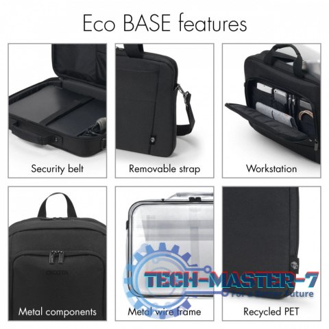 Torba Eco Slim Case BASE 15-15.6 cala czarna Torba Eco Slim Case BASE 15-15.6 cala czarna
