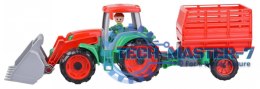 Truxx Traktor z przyczepą do siana w otwartym pudełku