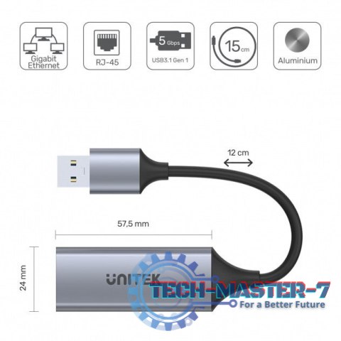 Adapter USB-A 3.1 GEN 1 RJ45; 1000 Mbps; U1309A Adapter USB-A 3.1 GEN 1 RJ45; 1000 Mbps; U1309A