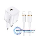 Ładowarka sieciowa 1xUSB-C T36 20W + kabel Lightning PD 3.0 Fast Charging