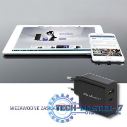 Ładowarka sieciowa | 45W | 5-20V | 2.25-3A | USB typ C PD | USB | Czarna