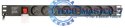 Listwa zasilająca rack (PDU), 8 gniazd FR, 1U, 10A, wtyk C14 3m