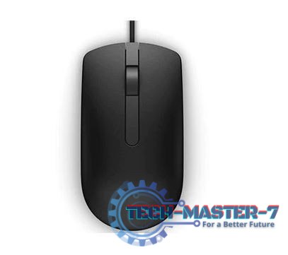 Mysz optyczna przewodowa USB MS116 czarna
