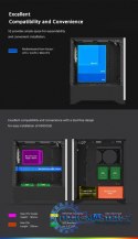 Obudowa S5 Black ATX Mid Tower PC Case RGB fan TG