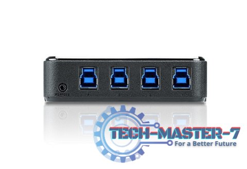 Urządzenie 4-portowe USB 3.2 Gen1 do współdzielenia urządzeń peryferyjnych Urządzenie 4-portowe USB 3.2 Gen1 do współdzielenia urządzeń peryferyjnych