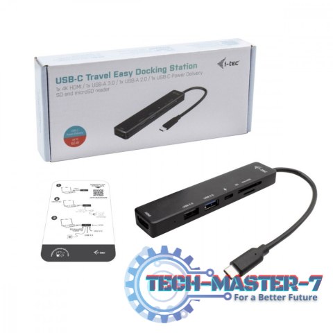 !i-tec USB-C Travel Easy Dock 4K HDMI + Power Delivery 60 W !i-tec USB-C Travel Easy Dock 4K HDMI + Power Delivery 60 W