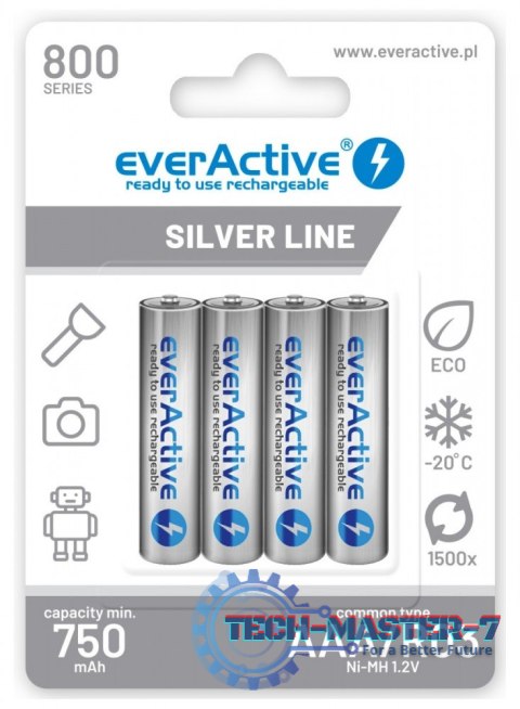 Akumulatory paluszki R03/AAA 800 mAH blister 4 szt.