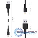 CB-AL05 nylonowy kabel Quick Charge Lightning-USB | 2m | certyfikat MFi Apple
