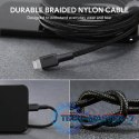 CB-AL05 nylonowy kabel Quick Charge Lightning-USB | 2m | certyfikat MFi Apple
