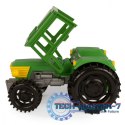Farmer traktor z przyczepą na konie w kartonie