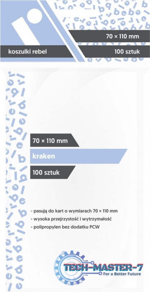 Koszulki 70x110 mm Kraken 100 sztuk