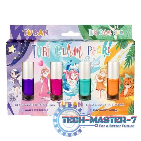 Lakier Tubi Glam Zestaw 4 szt. - perłowy