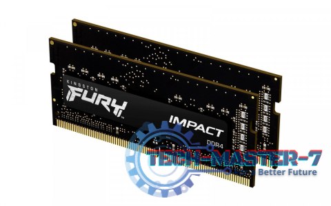 Pamięć DDR4 FURY Impact SODIMM 32GB(2*16GB)/3200 CL20 Pamięć DDR4 FURY Impact SODIMM 32GB(2*16GB)/3200 CL20