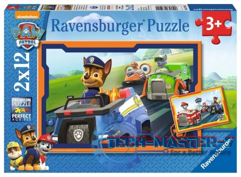 Puzzle 2x12 elementów - Psi Patrol, Misja