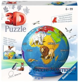 Puzzle 72 elementy 3D Kula, Dziecinny Globus