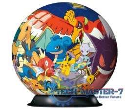 Puzzle 72 elementy 3D Kula, Pokemon