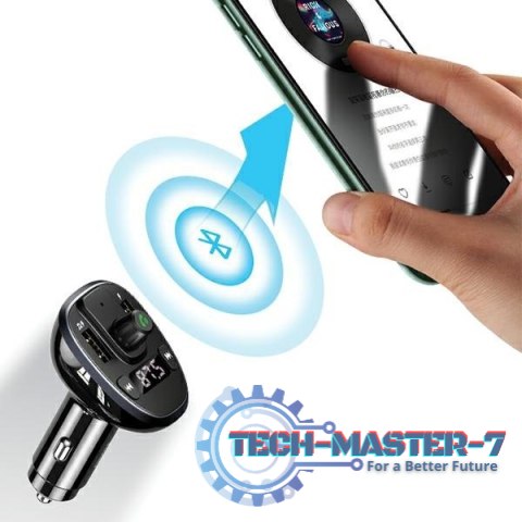 Zestaw głośnomówiący C21 z transmiterem FM MP3 Bluetooth 2xUSB 3,4A Zestaw głośnomówiący C21 z transmiterem FM MP3 Bluetooth 2xUSB 3,4A