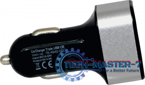 Ładowarka CarCharger Triple USB CE Ładowarka CarCharger Triple USB CE