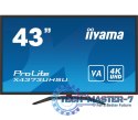Monitor wielkoformatowy 43 cale X4373UHSU-B1 4K, VA, 2xHDMI, DP, mDP, 3ms, 2x7W, USBx4