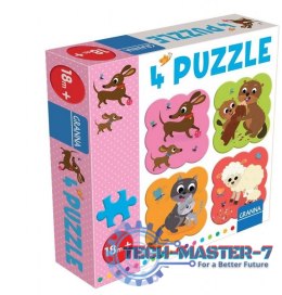 Puzzle z Jamnikiem 4 puzle 4 elementy