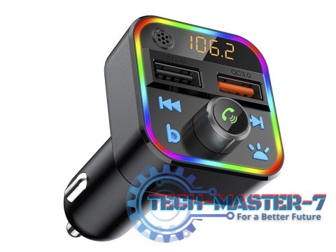 Transmiter FM Bluetooth 5.1+Qc3.0 RBG