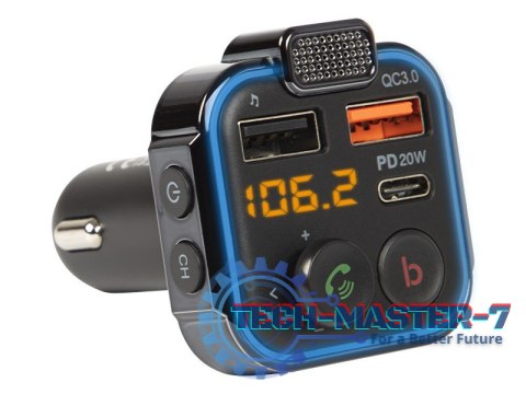 Transmiter FM Bluetooth 5.1+Qc3.0