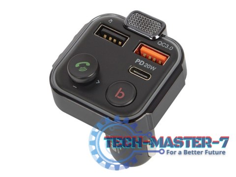 Transmiter FM Bluetooth 5.1+Qc3.0 Transmiter FM Bluetooth 5.1+Qc3.0