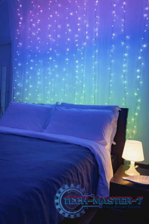 Inteligentna kurtyna Curtain 210 LED RGB+W 1,5/2,1m, przezroczysty przewód Inteligentna kurtyna Curtain 210 LED RGB+W 1,5/2,1m, przezroczysty przewód