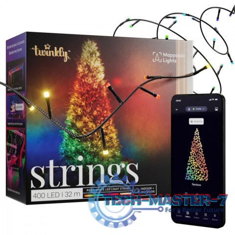 Inteligentne lampki choinkowe Strings 400 LED RGB+W łańcuch 32m
