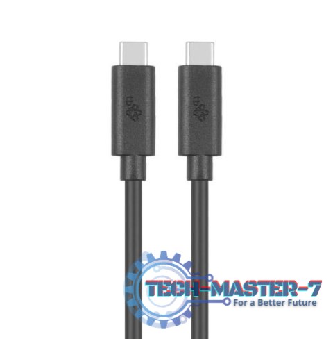 Kabel USB C-USB C 1m 100W 5Gbps USB 3.1 czarny Kabel USB C-USB C 1m 100W 5Gbps USB 3.1 czarny