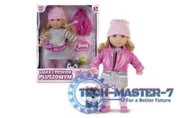 Lalka Natalia z pieskiem pluszowym 35 cm