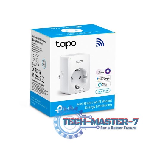 Mini Smart Socket WiFi Tapo P110 z kontrolą zużycia energii Mini Smart Socket WiFi Tapo P110 z kontrolą zużycia energii