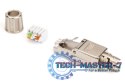 Wtyk modularny RJ45 kat.6A, PoE++, 10GbE, STP, ekranowany, beznarzędziowy, zakręcany, metalowy, AWG 26-22, dł.50mm