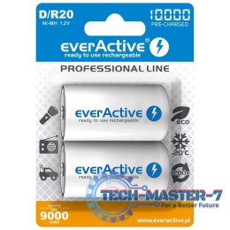 Akumulatorki R20/D NI-MH 10000 mAh 2 szt. ready to use