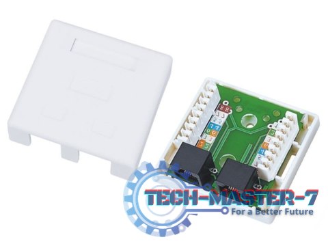 Gniazdo natynkowe UTP kat.6 2xRJ45