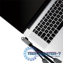 Hub USB 3.2, USB-C/M 90, do 3xUSB-A/F, 0.15m